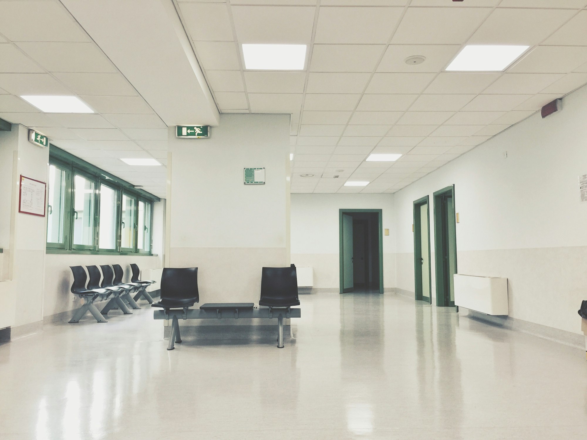 Waiting room in hospital